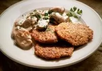 Картофельные оладьи с тыквой баттернат