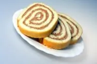 Тыквенный рулет с шоколадной пастой