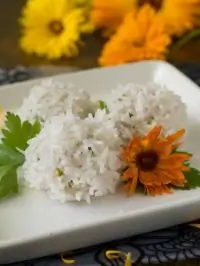 Рис с кинзой и лаймом