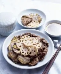 Грибные оладьи с петрушкой