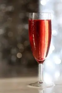 Новогодний гранатовый коктейль с шампанским
