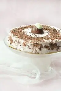 Новогодний чизкейк с ликером «Бейлис» и шоколадной крошкой