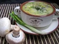 Сырный суп с шампиньонами