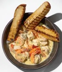 Креветки в горгонзоле