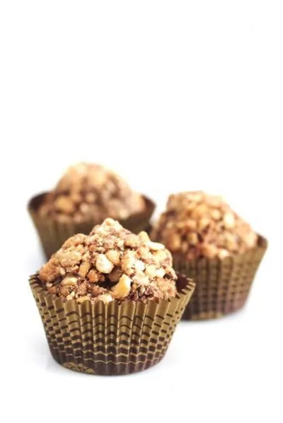 Быстрые шоколадные трюфели с орехами пекан