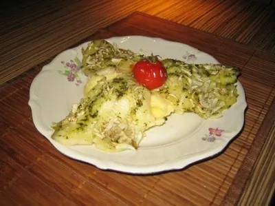 Филе тиляпии, запеченное с фенхелем