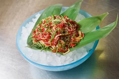 Холодная лапша с тунцом