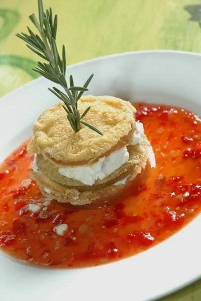 Жареные зеленые помидоры в панировке