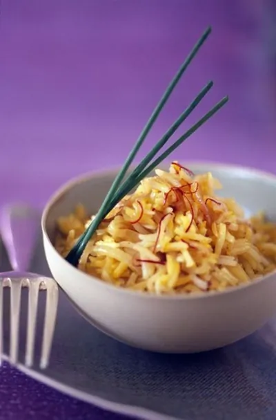 Рис с морковью, лимоном и мятой