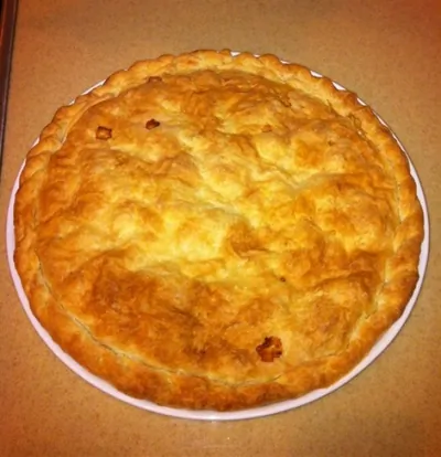 Куриный пирог с луком и болгарским перцем