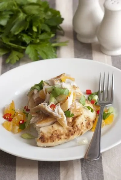 Лаймово-апельсиновая сальса для рыбы на гриле