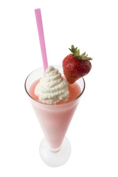 Клубничная содовая с мороженым