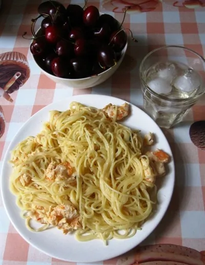 Паста с креветками