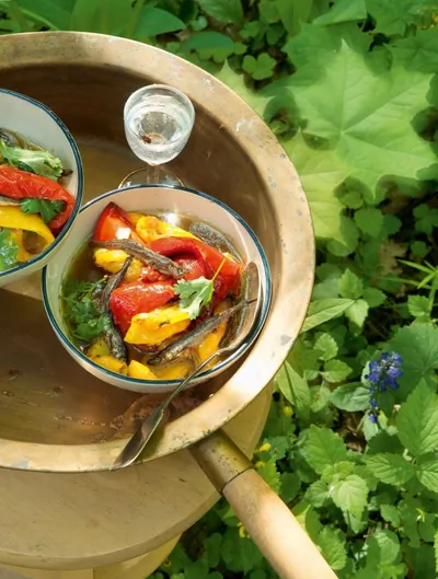 Банья-кауда с овощами