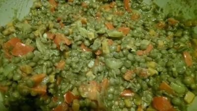 Суп из чечевицы и болгарского перца