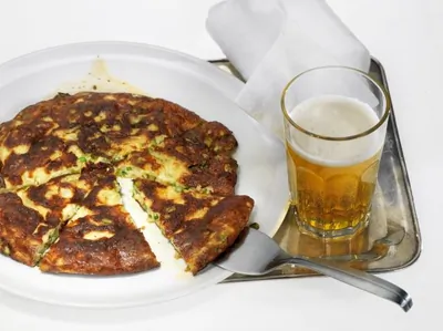 Фриттата со спаржей