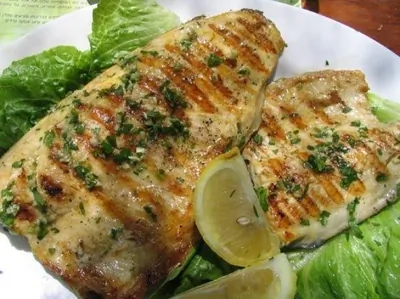 Нежная форель с белыми грибами