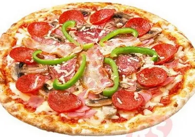 Пицца со сладким перцем и ветчиной