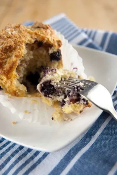 Кукурузные маффины с черникой