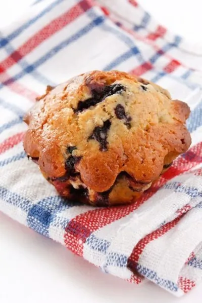 Бананово-черничные маффины