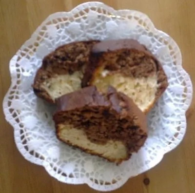 Мраморный кекс с шоколадом