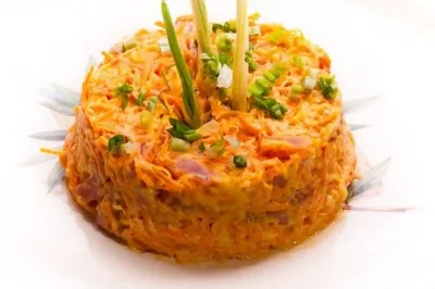 Морковный салат с яблоком и фенхелем