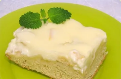 Яблочный пирог с кремом