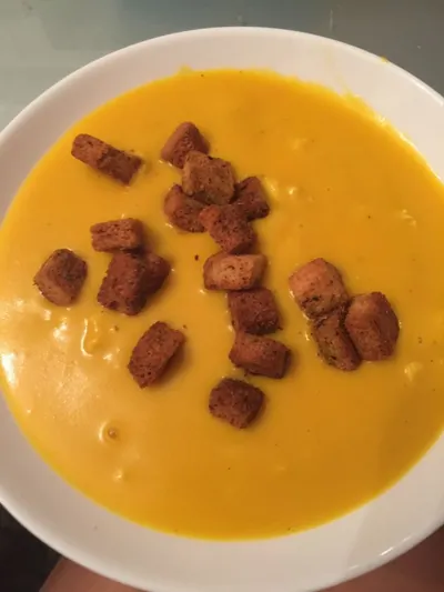 Тыквенный суп по нормандски