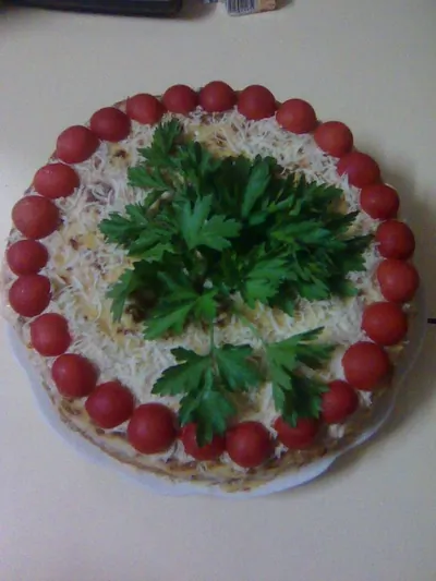 Закусочный торт из кабачка