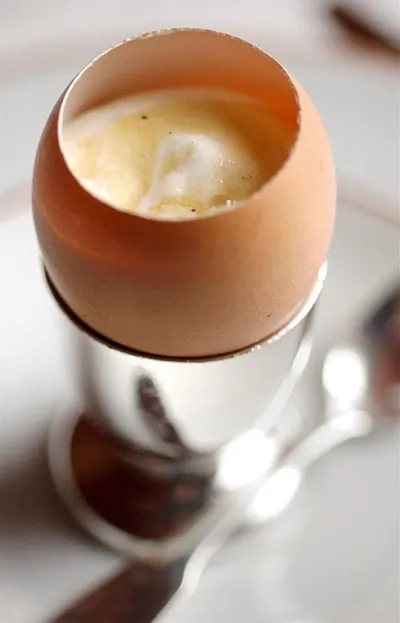 Яйцо с кленовым сиропом и хересным уксусом