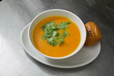 Тыквенный суп с имбирем