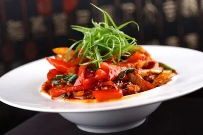 Жареные перцы с уксусом и орегано