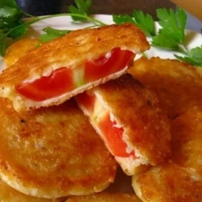 Помидоры в сырном кляре