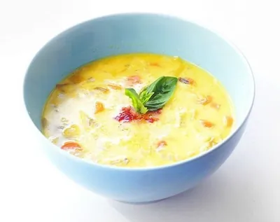 Кокосовый суп из лука-порея