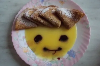 Ореховые блины с апельсиновым соусом