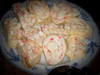 Рулетики с мягким сыром