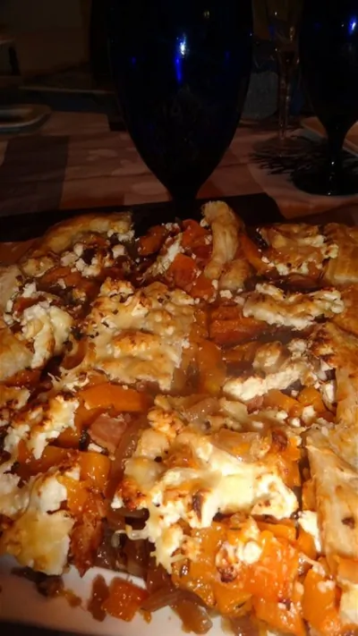 Пирог с тыквой и сыром фета