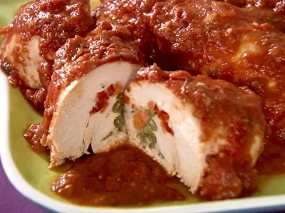 Куриные рулеты в дижонской горчицей