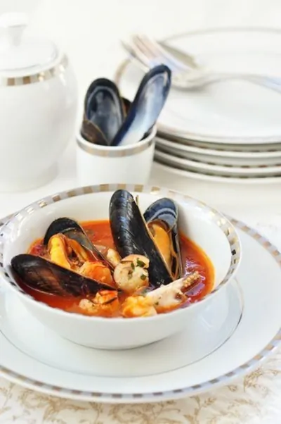 Суп из морепродуктов в триестском стиле