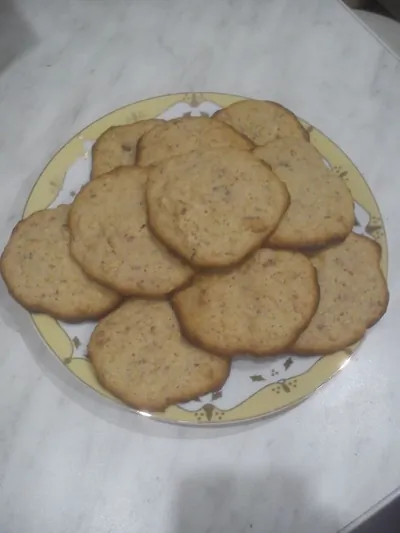 Овсяное печенье с грецкими орехами