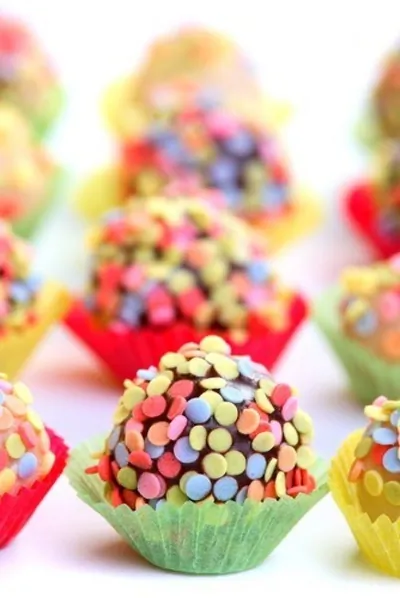 Маленькие шоколадно-мятные трюфельные печенья