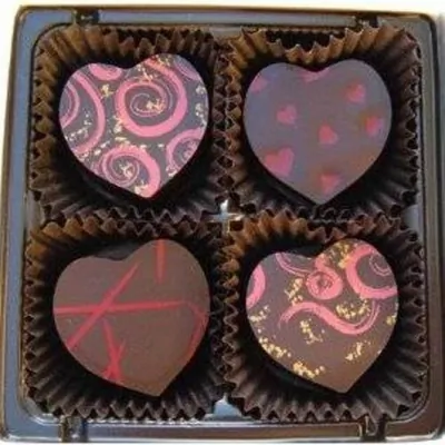 Шоколадные трюфели в золоте