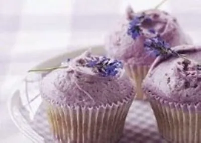 Лавандовые капкейки