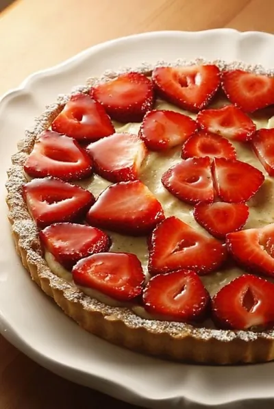 Клубничный тарт с заварным кремом