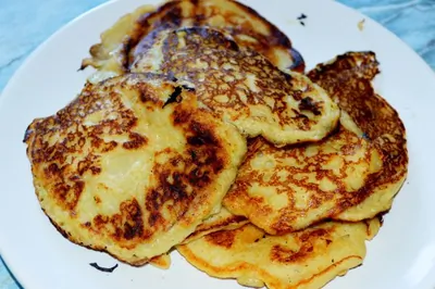 Банановые оладьи на кефире