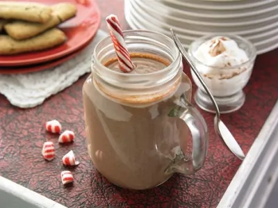 Горячий шоколад с перечной мятой