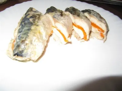 Рулет из скумбрии в фольге