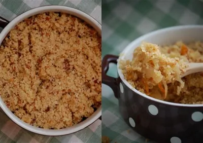 Крамбл из квашеной капусты