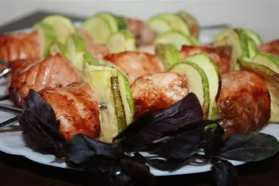 Шашлычки из семги