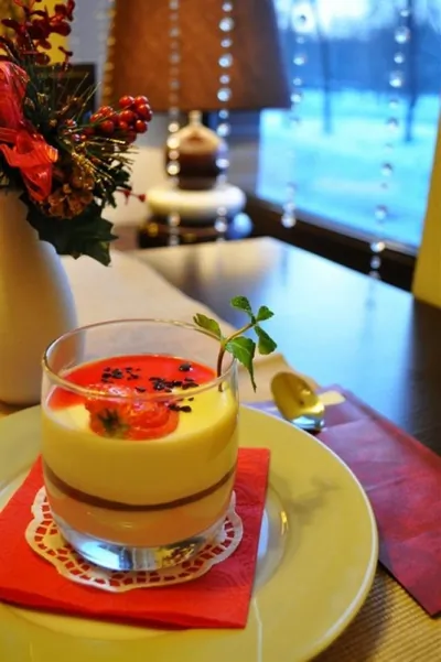 Панна-котта с прослойкой варенья